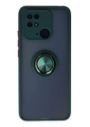 BFS  Xiaomi Redmi 10C Kılıf Montreal Yüzüklü Silikon Kapak - Yeşil