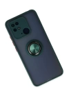 BFS  Xiaomi Redmi 10C Kılıf Montreal Yüzüklü Silikon Kapak - Yeşil