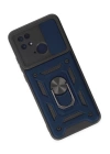 BFS  Xiaomi Redmi 10C Kılıf Pars Lens Yüzüklü Silikon - Lacivert