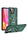 BFS  Xiaomi Redmi 10C Kılıf Sofya Yüzüklü Silikon Kapak - Yeşil