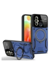 BFS  Xiaomi Redmi 12C Kılıf Joy Lens Standlı Kapak - Lacivert