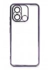 BFS Xiaomi Redmi 12C Kılıf Lensli Silikon - Mor