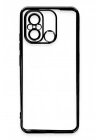 BFS  Xiaomi Redmi 12C Kılıf  Lensli Silikon - Siyah