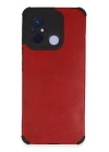 BFS  Xiaomi Redmi 12C Kılıf Loop Deri Silikon - Kırmızı