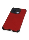 BFS  Xiaomi Redmi 12C Kılıf Loop Deri Silikon - Kırmızı