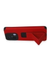 BFS  Xiaomi Redmi 12C Kılıf Mega Standlı Silikon - Kırmızı