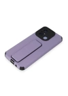 BFS  Xiaomi Redmi 12C Kılıf Mega Standlı Silikon - Lila