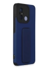 BFS  Xiaomi Redmi 12C Kılıf Mega Standlı Silikon - Mavi