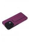BFS Xiaomi Redmi 12C Kılıf Mega Standlı Silikon - Mor