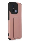 BFS  Xiaomi Redmi 12C Kılıf Mega Standlı Silikon - Pudra