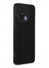 BFS Xiaomi Redmi 12C Kılıf Mega Standlı Silikon - Siyah