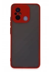 BFS Xiaomi Redmi 12C Kılıf Montreal Silikon Kapak - Kırmızı