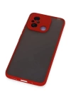 BFS  Xiaomi Redmi 12C Kılıf Montreal Silikon Kapak - Kırmızı