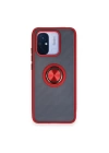 BFS  Xiaomi Redmi 12C Kılıf Montreal Yüzüklü Silikon Kapak - Kırmızı