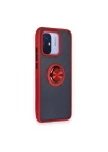 BFS  Xiaomi Redmi 12C Kılıf Montreal Yüzüklü Silikon Kapak - Kırmızı