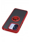 BFS Xiaomi Redmi 12C Kılıf Montreal Yüzüklü Silikon Kapak - Kırmızı