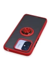 BFS  Xiaomi Redmi 12C Kılıf Montreal Yüzüklü Silikon Kapak - Kırmızı