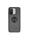 BFS  Xiaomi Redmi 12C Kılıf Montreal Yüzüklü Silikon Kapak - Siyah