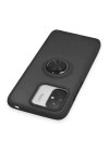 BFS  Xiaomi Redmi 12C Kılıf Montreal Yüzüklü Silikon Kapak - Siyah