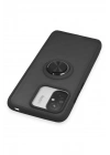 BFS Xiaomi Redmi 12C Kılıf Montreal Yüzüklü Silikon Kapak - Siyah