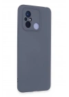 BFS Xiaomi Redmi 12C Kılıf Nano içi Kadife Silikon - Gri