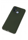 BFS Xiaomi Redmi 12C Kılıf Nano içi Kadife Silikon - Koyu Yeşil