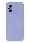 BFS  Xiaomi Redmi 12C Kılıf Nano içi Kadife Silikon - Lila