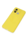 BFS  Xiaomi Redmi 12C Kılıf Nano içi Kadife Silikon - Sarı