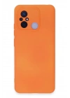 BFS Xiaomi Redmi 12C Kılıf Nano içi Kadife Silikon - Turuncu