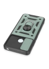 BFS  Xiaomi Redmi 12C Kılıf Pars Lens Yüzüklü Silikon - Yeşil