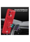BFS  Xiaomi Redmi 12C Kılıf Zuma Kartvizitli Yüzüklü Silikon - Pembe