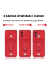 BFS  Xiaomi Redmi 12C Kılıf Zuma Kartvizitli Yüzüklü Silikon - Pembe