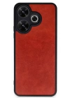 BFS  Xiaomi Redmi 13 4G Kılıf Aras Deri Kapak - Kırmızı