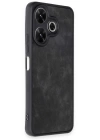 BFS  Xiaomi Redmi 13 4G Kılıf Aras Deri Kapak - Siyah