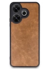BFS  Xiaomi Redmi 13 4G Kılıf Aras Deri Kapak - Taba