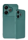 BFS  Xiaomi Redmi 13 4G Kılıf Auto Focus Karbon Kapak - Koyu Yeşil