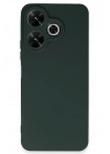 BFS  Xiaomi Redmi 13 4G Kılıf First Silikon - Koyu Yeşil