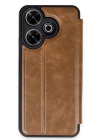 BFS  Xiaomi Redmi 13 4G Kılıf Flip Cover - Taba