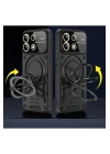 BFS  Xiaomi Redmi 13 4G Kılıf Joy Lens Standlı Kapak - Mor