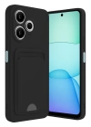 BFS Xiaomi Redmi 13 4G Kılıf Kelvin Kartvizitli Silikon - Siyah