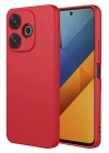 BFS  Xiaomi Redmi 13 4G Kılıf Nano içi Kadife Silikon - Kırmızı