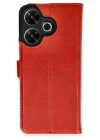 BFS  Xiaomi Redmi 13 4G Kılıf Trend S Plus Kapaklı Kılıf - Kırmızı