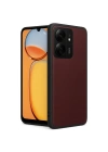 BFS  Xiaomi Redmi 13C Kılıf Aras Deri Kapak - Bordo
