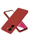 BFS  Xiaomi Redmi 13C Kılıf First Silikon - Bordo