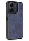 BFS  Xiaomi Redmi 13C Kılıf Flip Cover - Lacivert