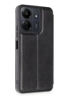 BFS  Xiaomi Redmi 13C Kılıf Flip Cover - Siyah