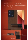 BFS  Xiaomi Redmi 13C Kılıf Flip Cover - Taba