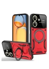 BFS  Xiaomi Redmi 13C Kılıf Joy Lens Standlı Kapak - Kırmızı