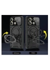 BFS  Xiaomi Redmi 13C Kılıf Joy Lens Standlı Kapak - Mor