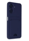 BFS  Xiaomi Redmi 13C Kılıf Kelvin Kartvizitli Silikon - Lacivert